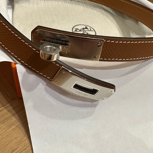 Hermes Kelly Buckle Belt - Gold with Palladium hardware - Picture 5 of 11